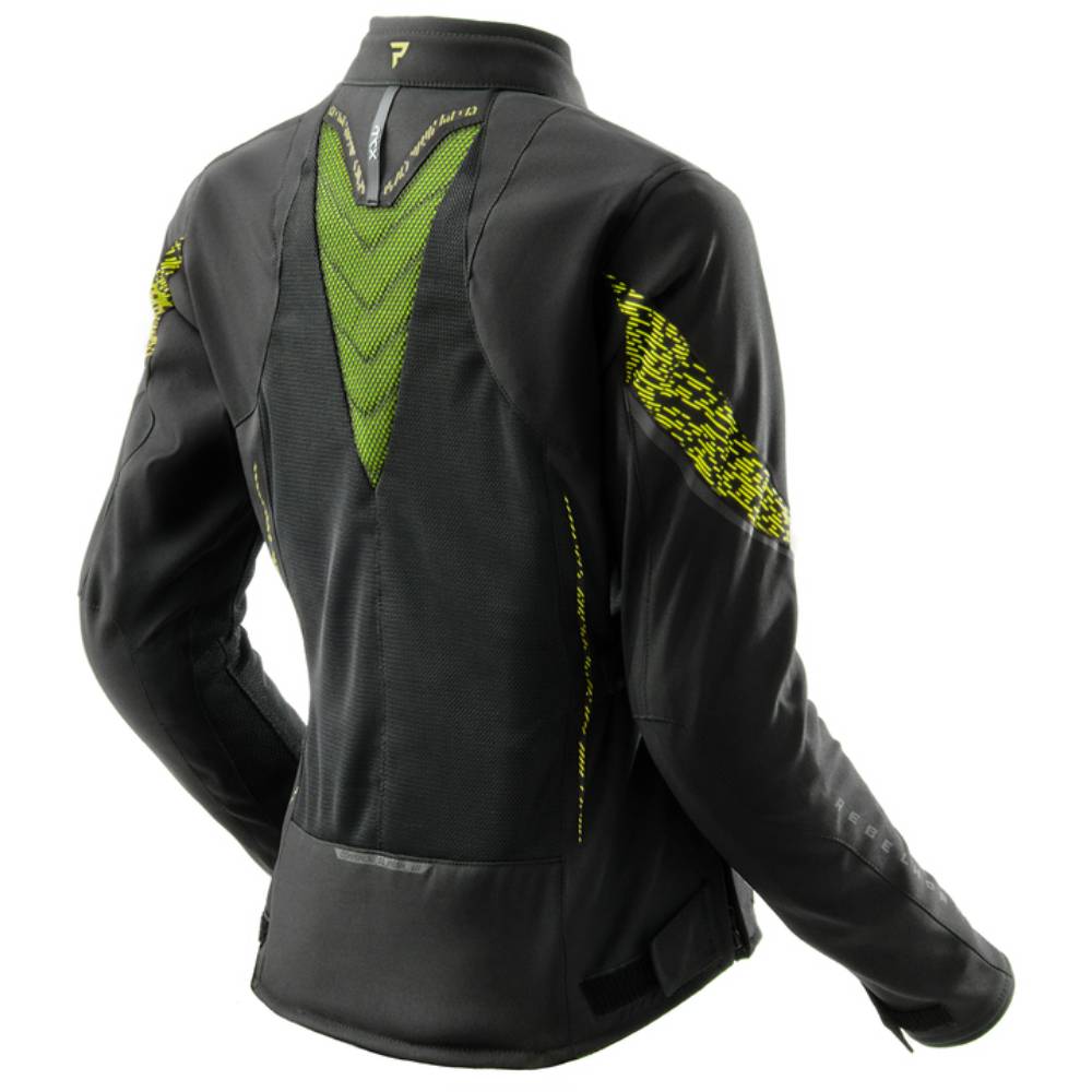 Chaqueta Rebelhorn Jax Mujer Negro-Amarillo Flúor