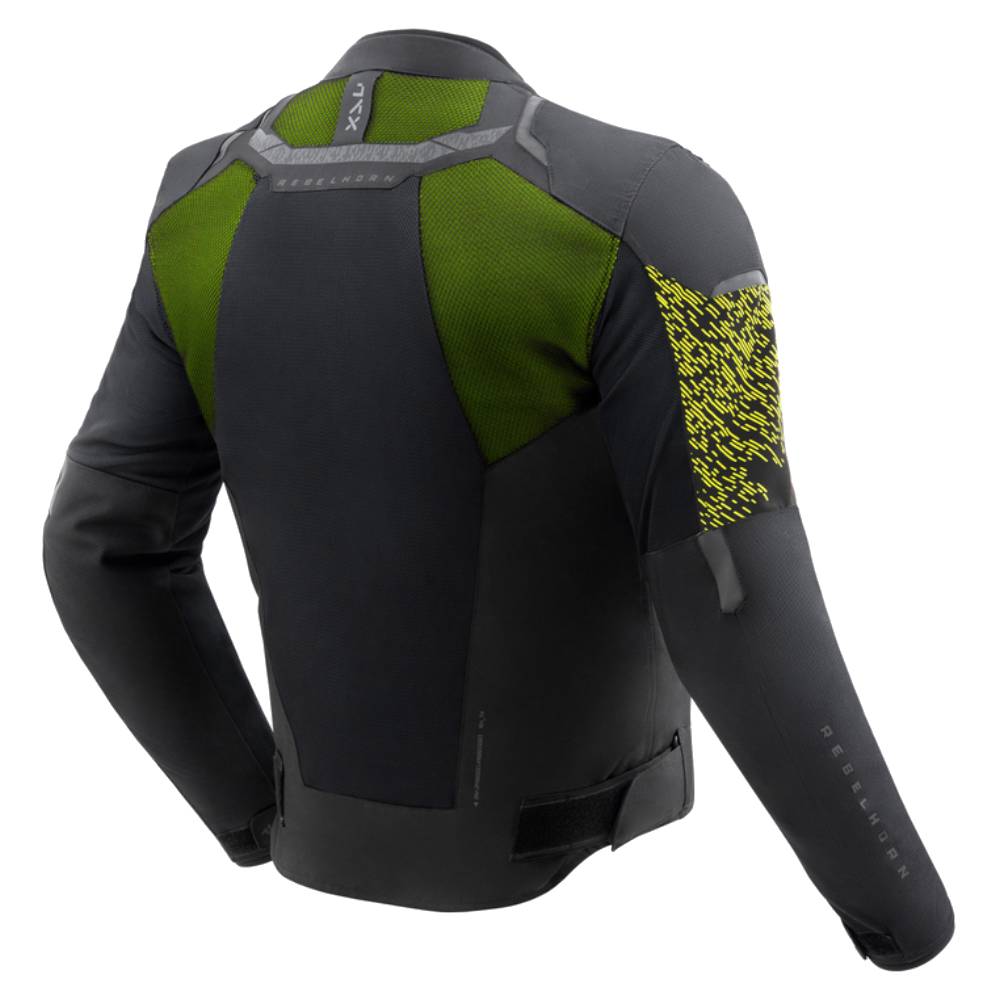 Chaqueta Rebelhorn Jax Negro-Amarillo Flúor