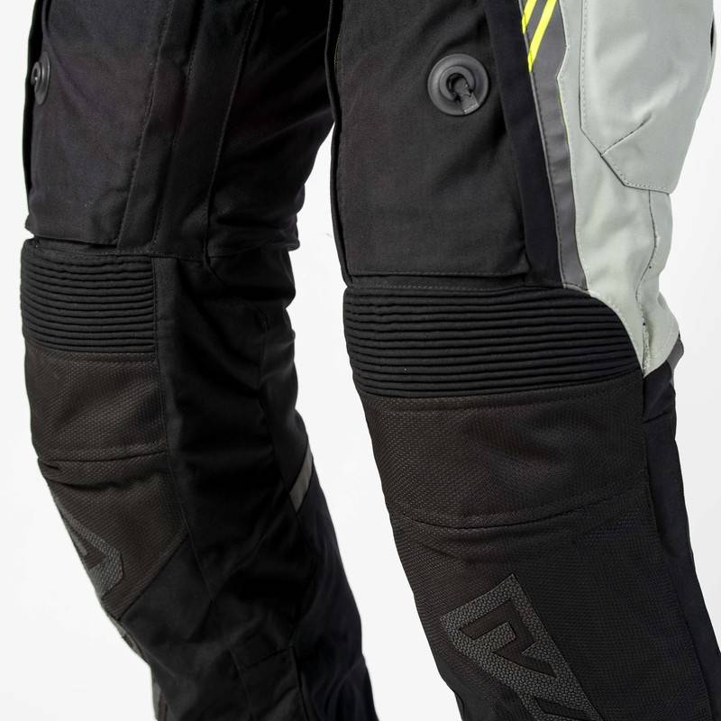 Pantalón moto Gris-Amarillo Flúor Rebelhorn Patrol