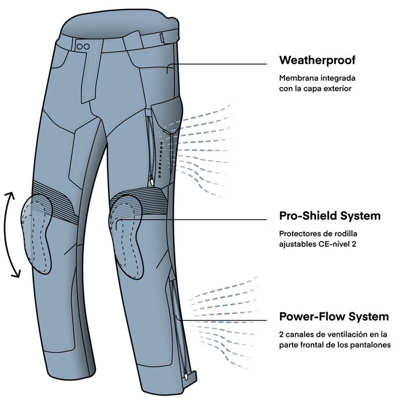 Pantalón moto Rebelhorn Scout