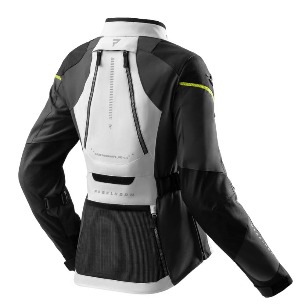 Chaqueta Rebelhorn Hardy 3.0 Mujer Gris-Amarillo Flúor