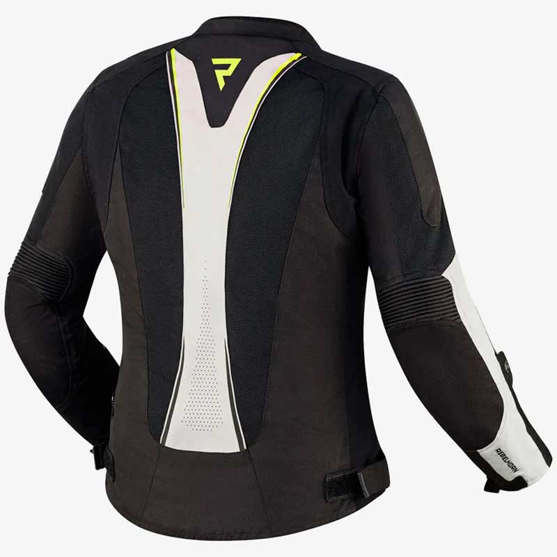 Chaqueta Rebelhorn Hiflow IV Mujer Negro-Plata-Amarillo Flúor