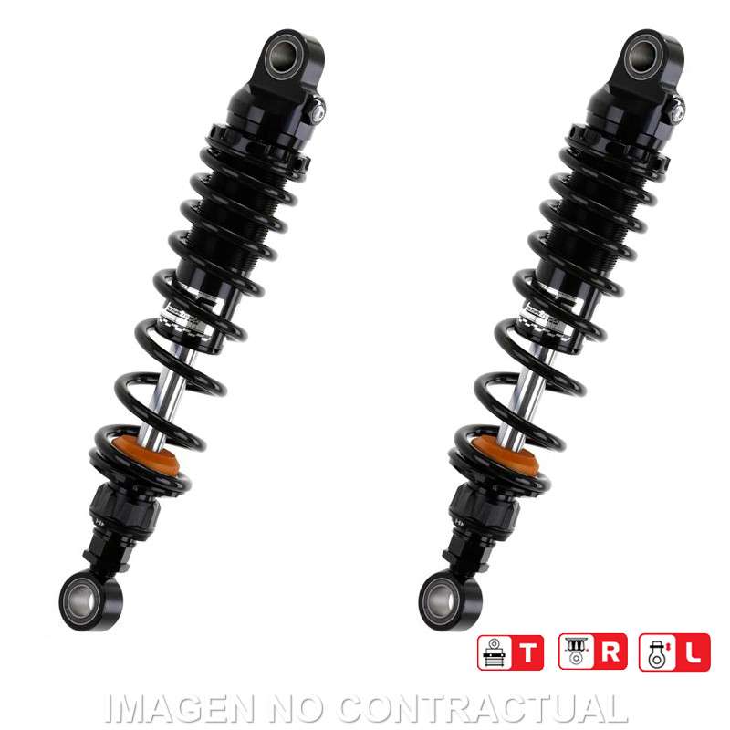 amortiguadores gas black edition harley davidson road king