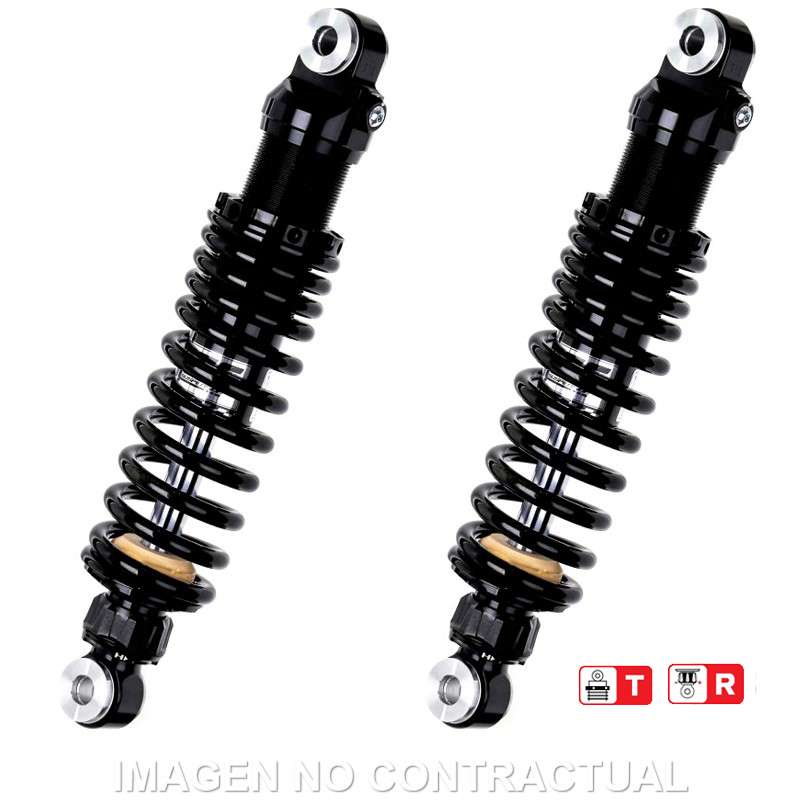 amortiguadores gas black edition harley davidson flhs 1340