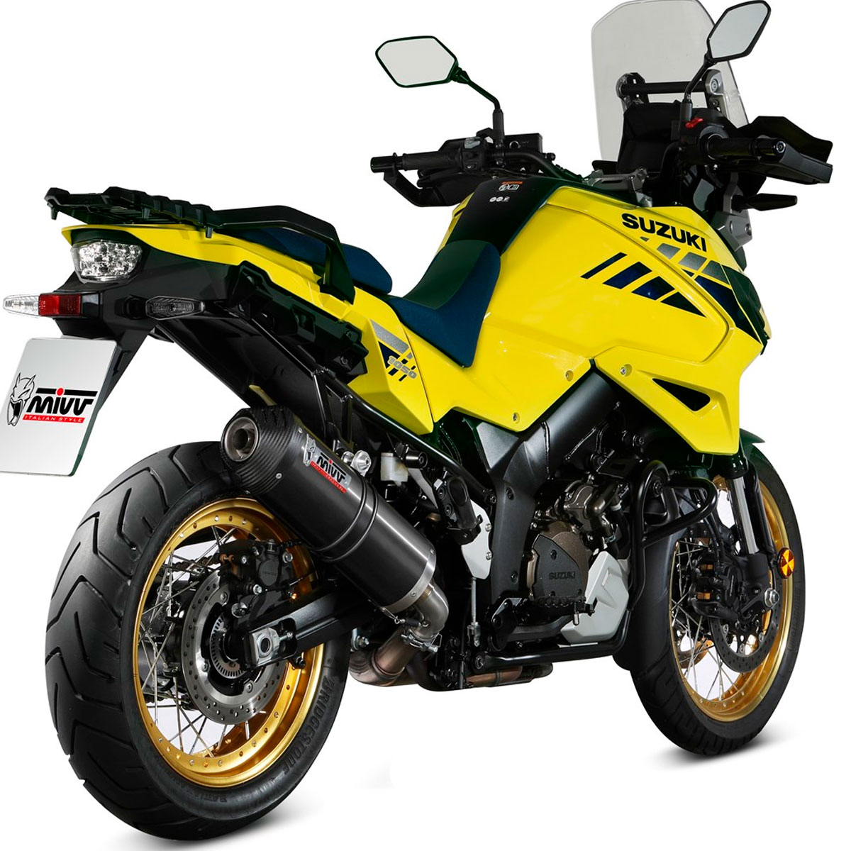 Escape Mivv OVAL negro Suzuki VStrom 1050 20+