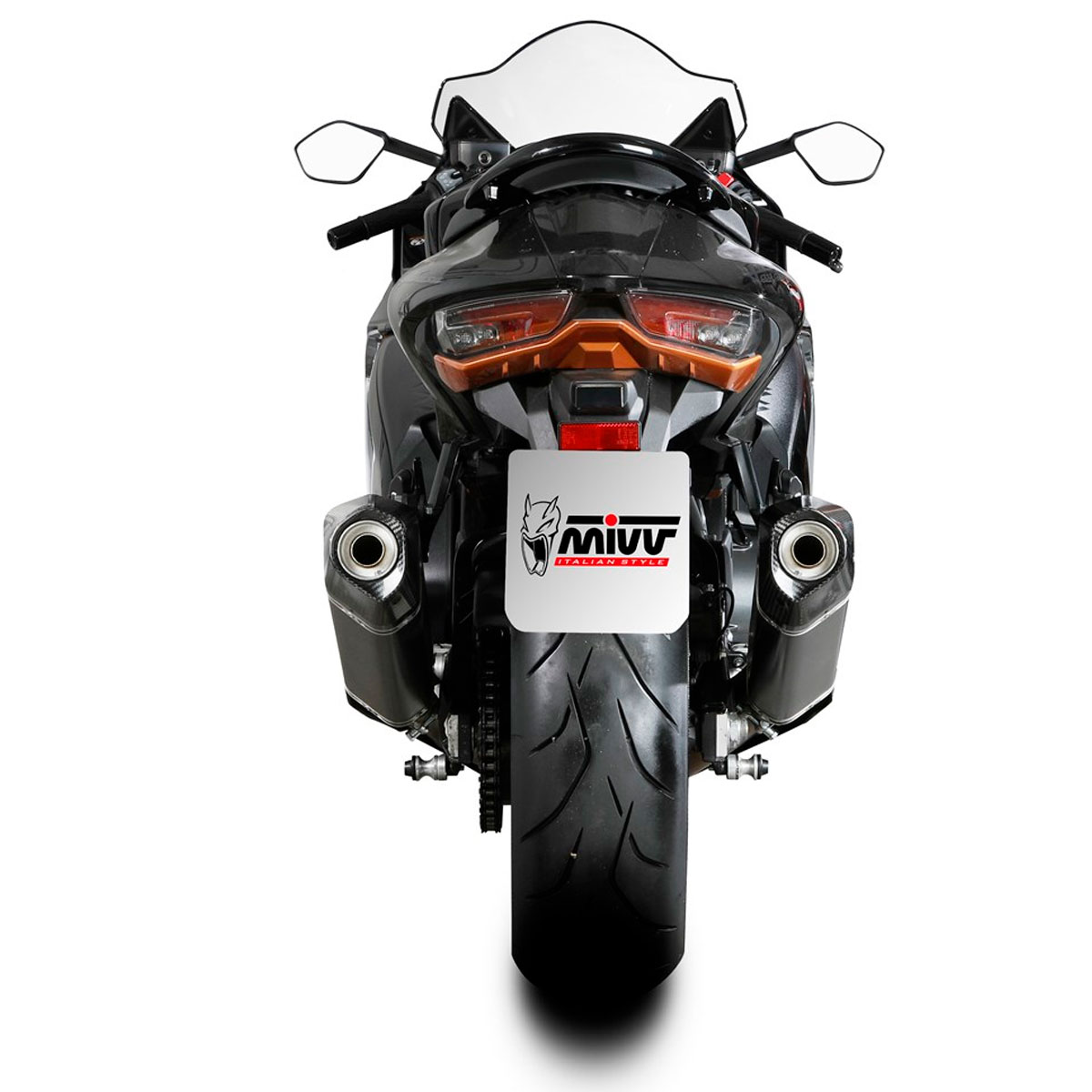 Escapes mivv speed edge negro Suzuki GSXR1300 Hayabusa 18+