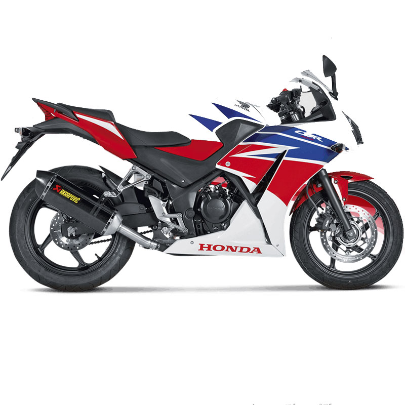 Escape Akrapovic carbono Honda CBR300R 14-16