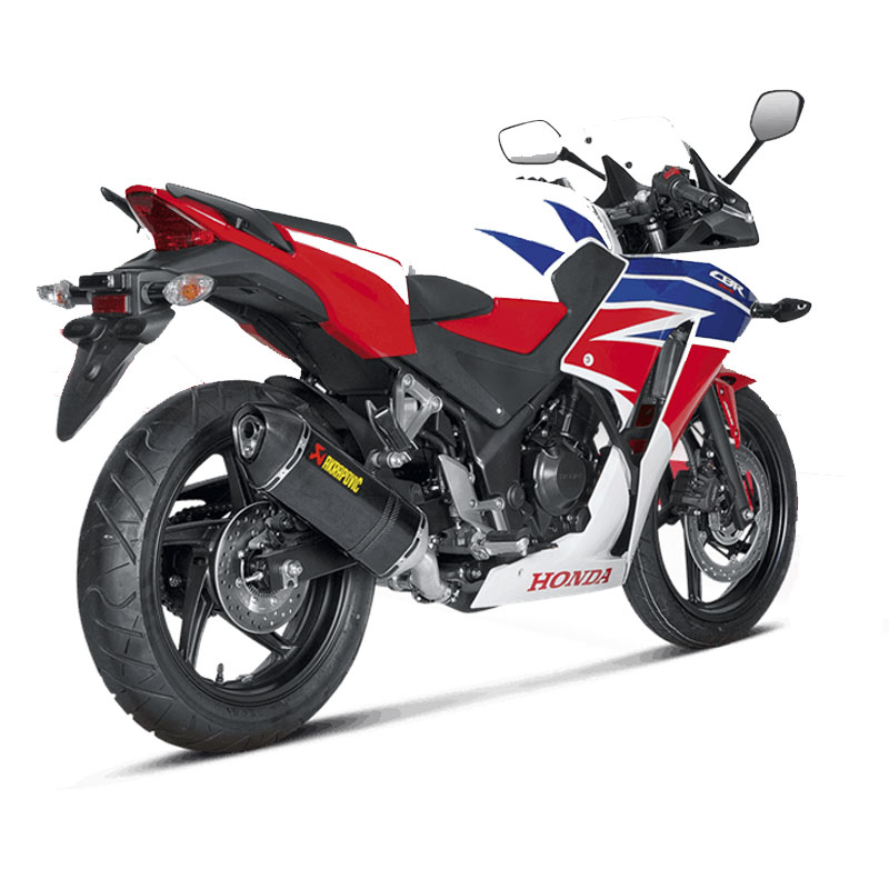 Escape Akrapovic carbono Honda CBR300R 14-16