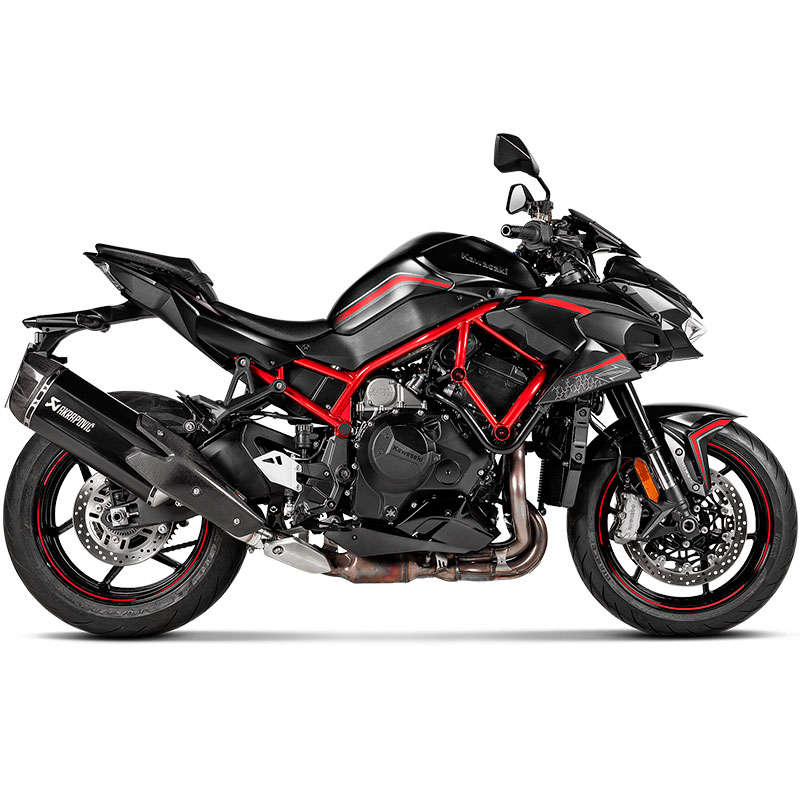 Escape Akrapovic titanio negro Kawasaki Z H2 1000 20-