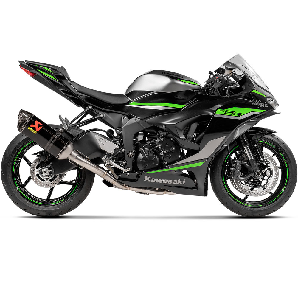 Sistema de escape Akrapovic racing carbono Kawasaki ZX-6R 23-