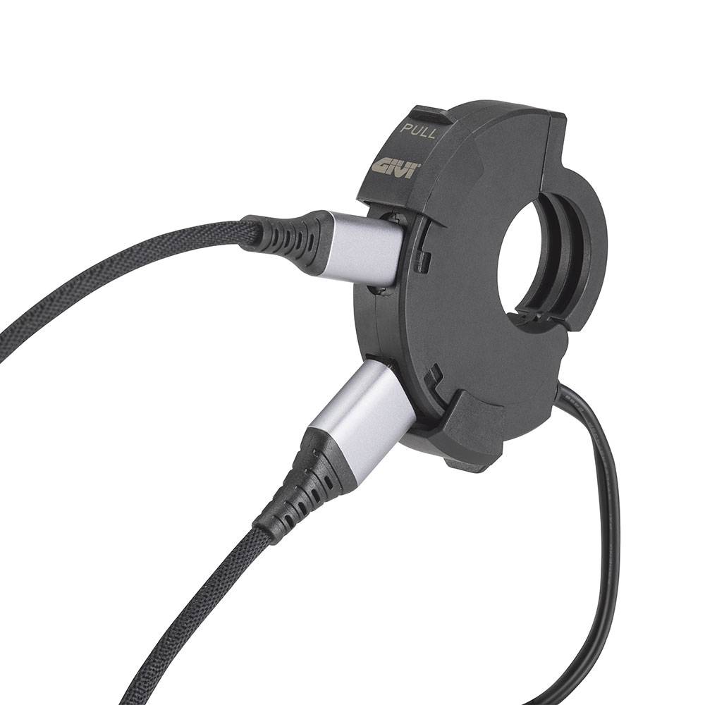 Toma eléctrica para manillar USB y USB-C