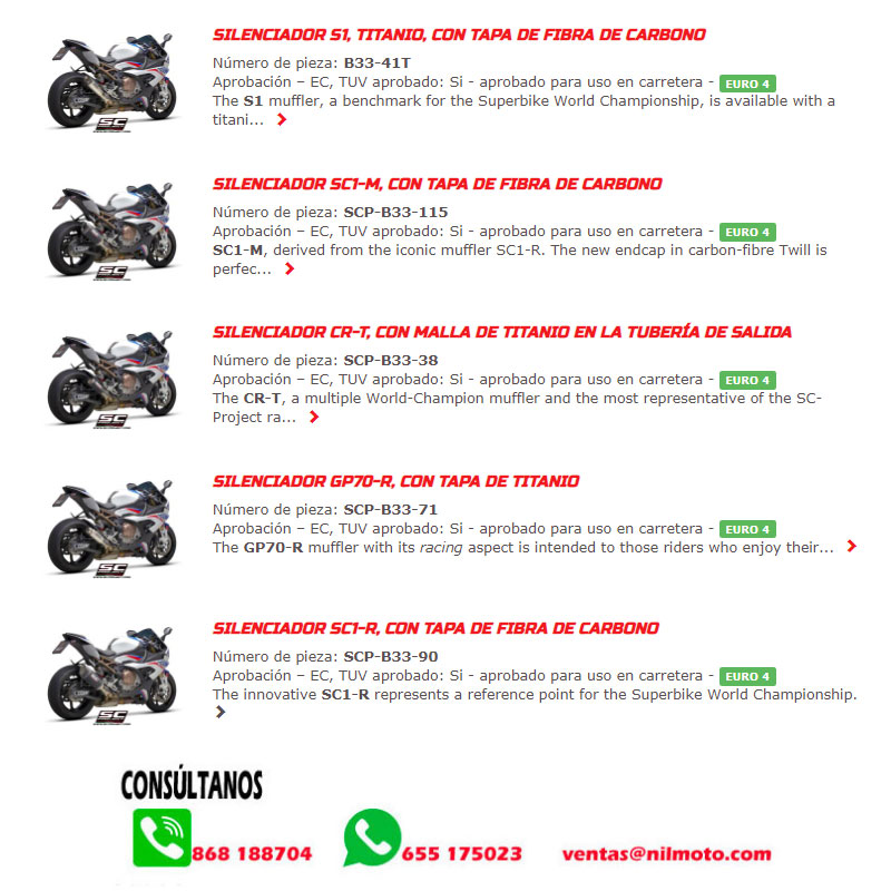 Escape SC Project S1000RR 19-20