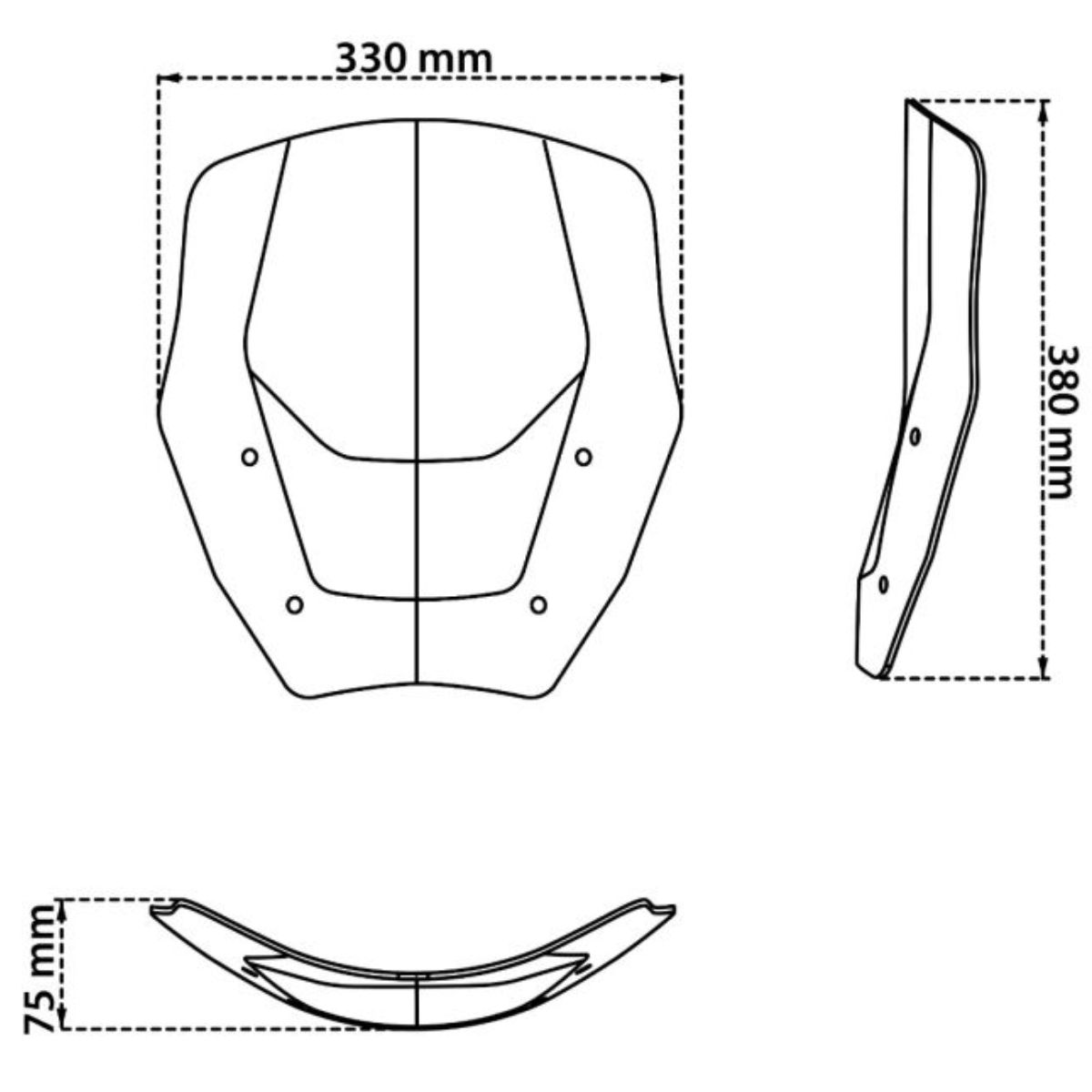 Parabrisas master version con radar BMW R1300GS 2024-