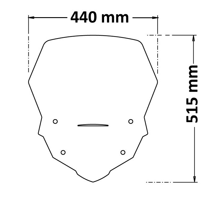 Parabrisas alto honda transalp xl 750 23-24