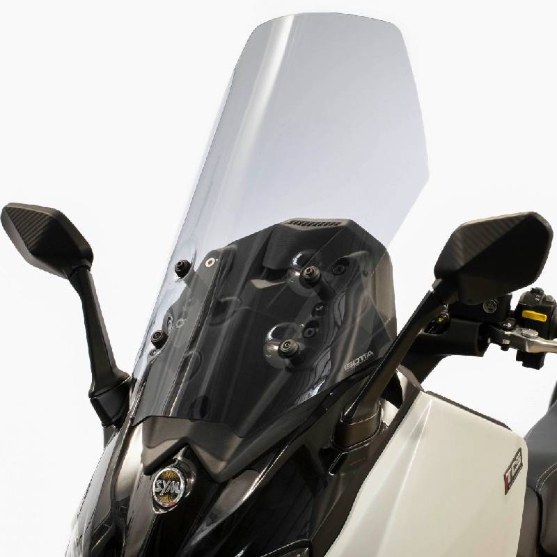 Parabrisas Para SYM JOYMAX Z 300 ABS (2018-2019) - Plexiglás Transparente De 4 Mm, Con Soporte Incluido (67.5x60 Cm)