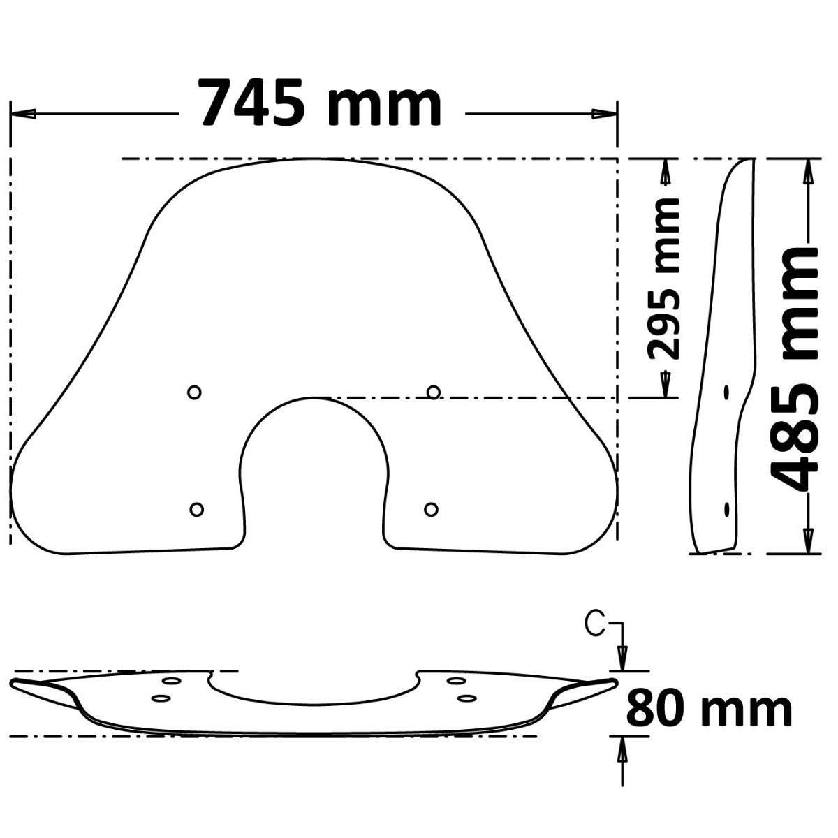 Parabrisas verano Vespa GTS-HPE / GTS-IGET 2019-2022