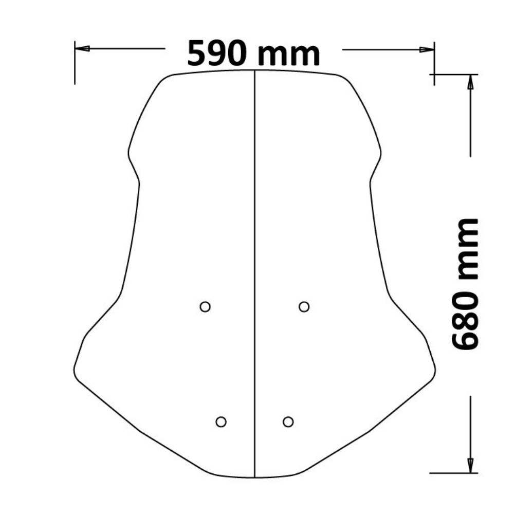 Parabrisas medio Honda ADV350 22- Isotta