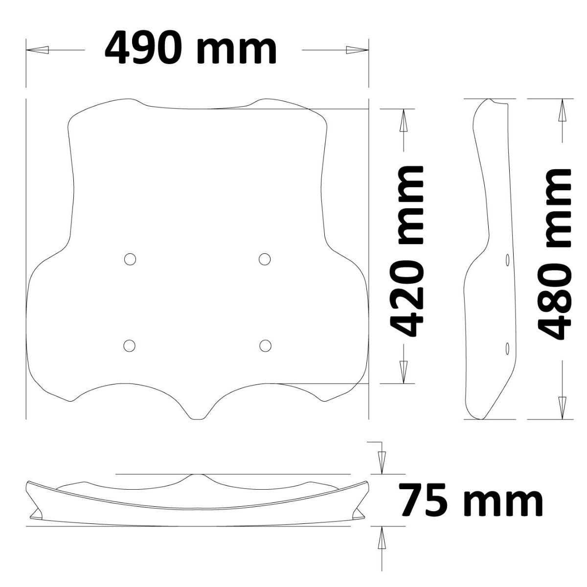 Parabrisas Moto Guzzi V85TT 2019-2022