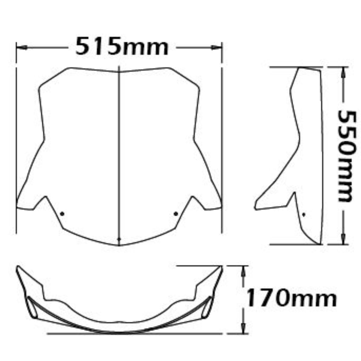 Parabrisas gigante BMW F800ST 2006-2012