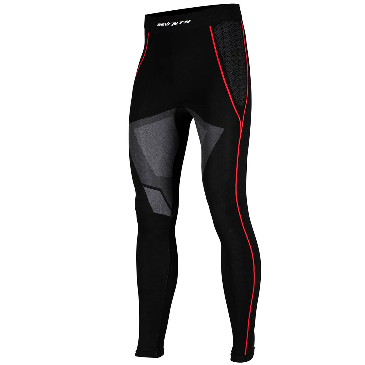 Pantalon termico largo unisex negro gris Seventy Degrees