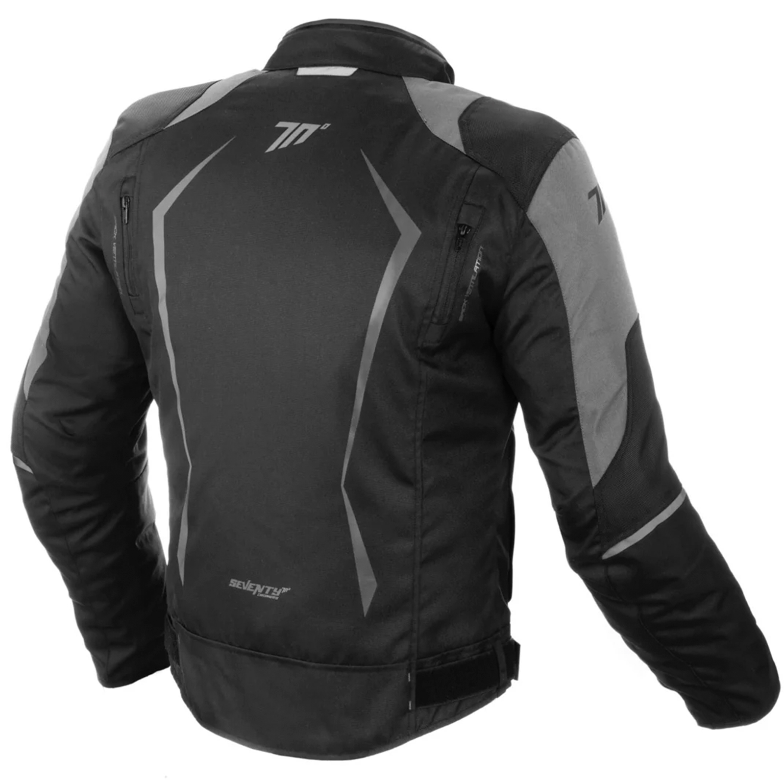 Chaqueta Moto Mujer Racing Negro-Gris