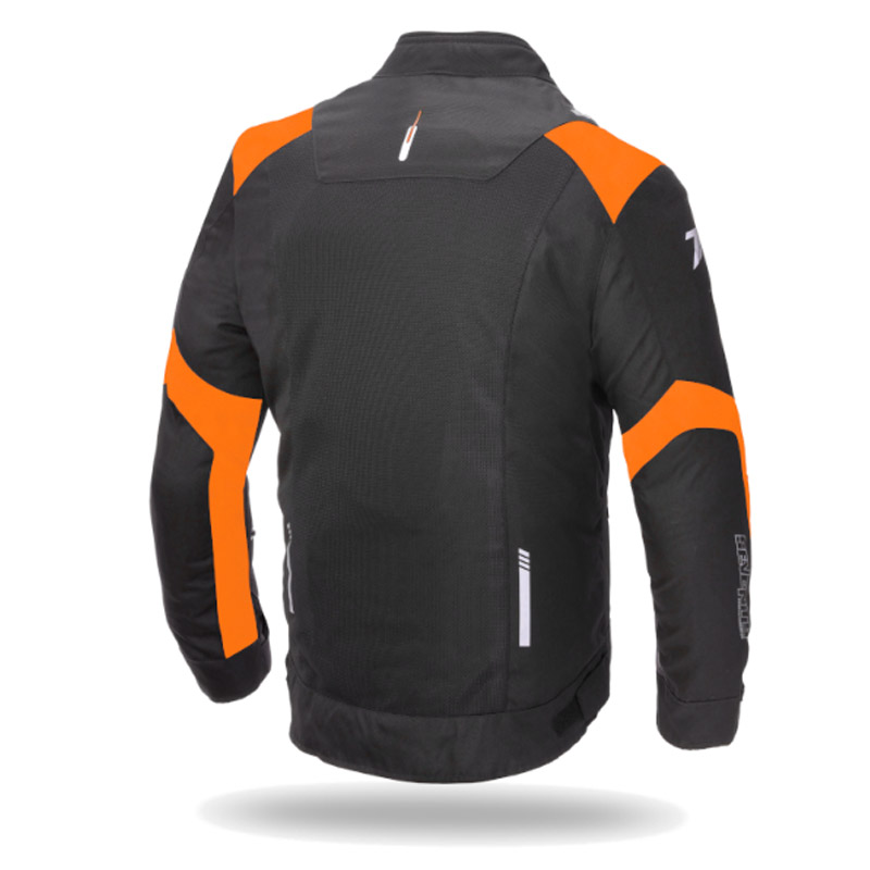 Chaqueta Racing Hombre SD-JR52 negro-naranja
