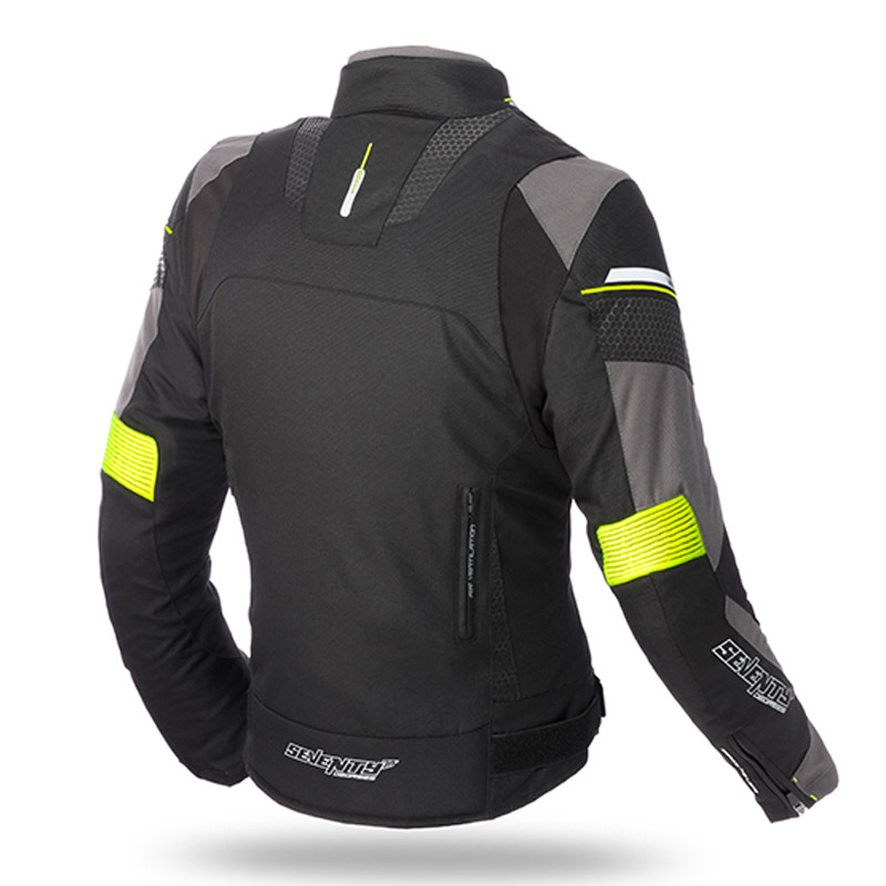 Chaqueta Moto Mujer invierno SD-JR71 negro-fluor