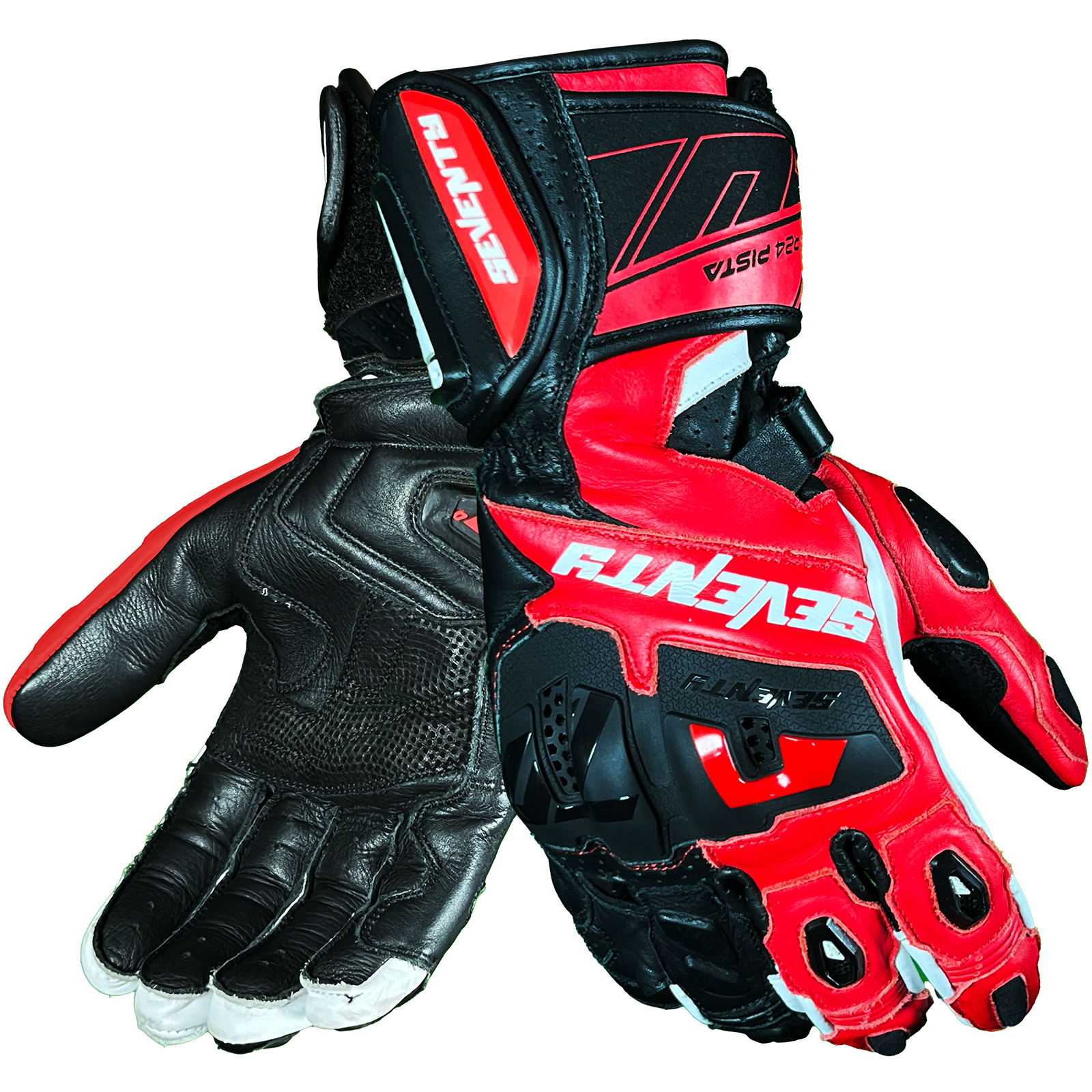 Guantes racing SD-R24 Negro / Rojo