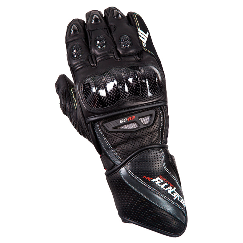 Guantes Racing Moto de niño para verano Negros y Grises de Seventy S