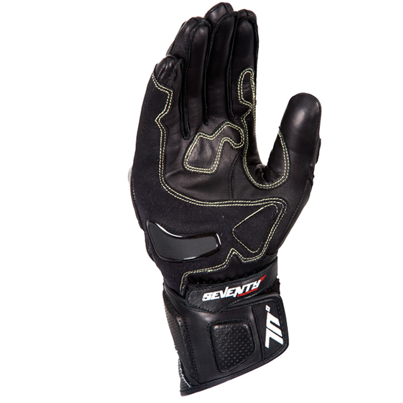 Guantes Racing Moto de niño para verano Negros y Grises de Seventy S