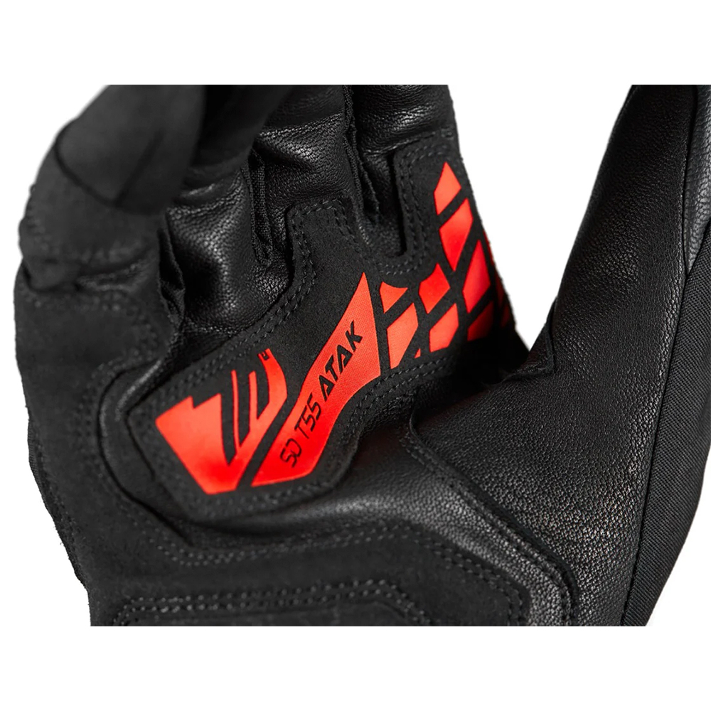 Guantes SD-T55 Atak negro-rojo
