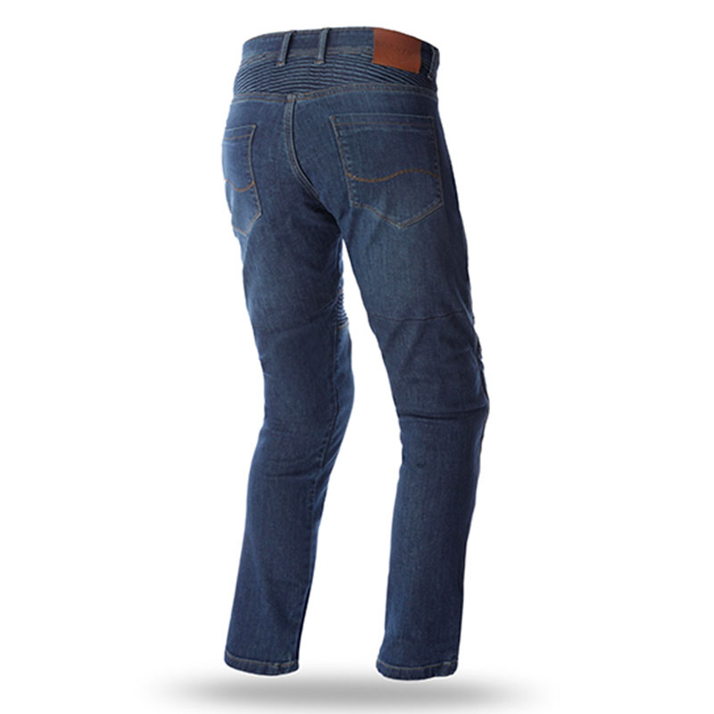 Pantalon vaquero moto slim SD-PJ6 azul oscuro