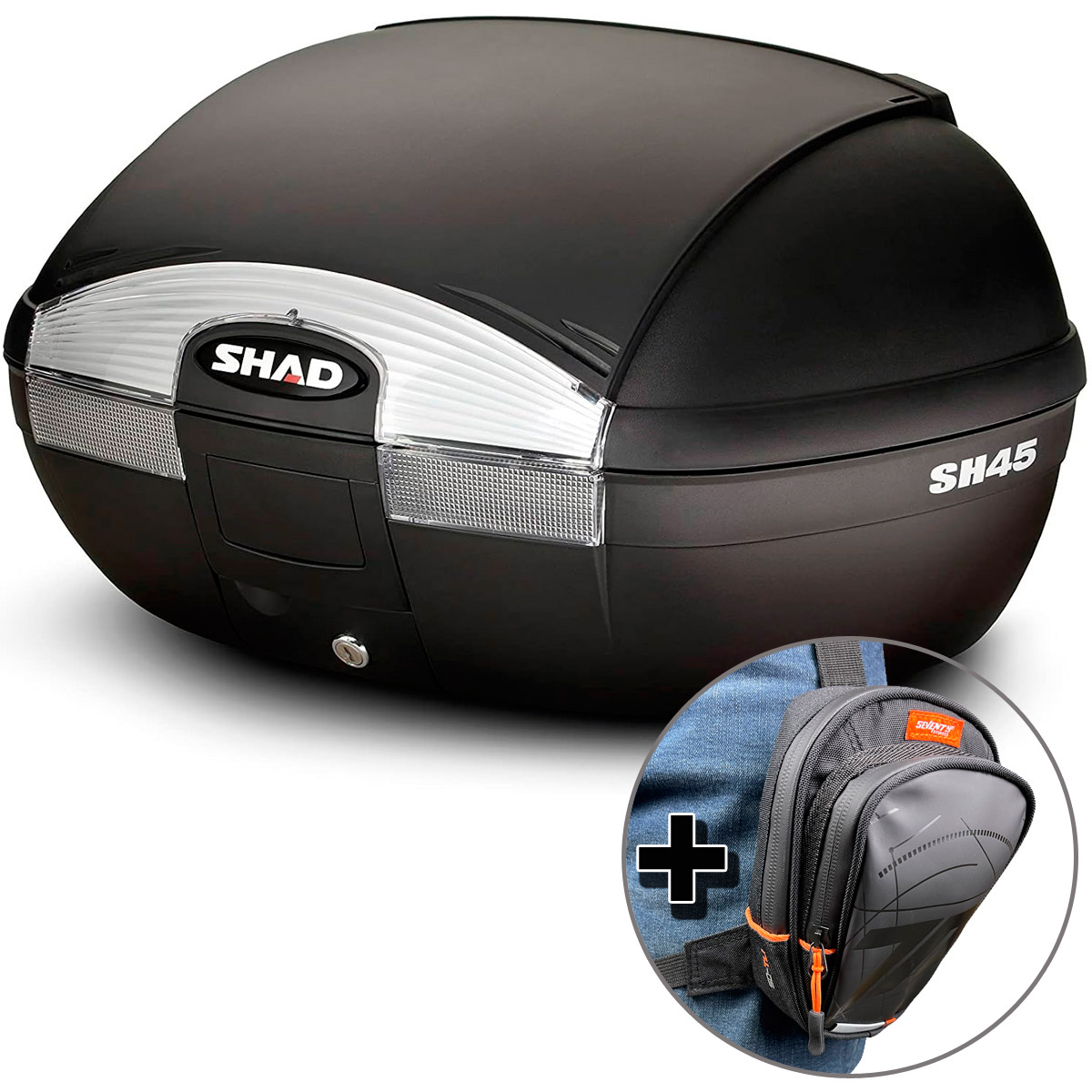 Baul Shad SH45 45L luces ahumadas