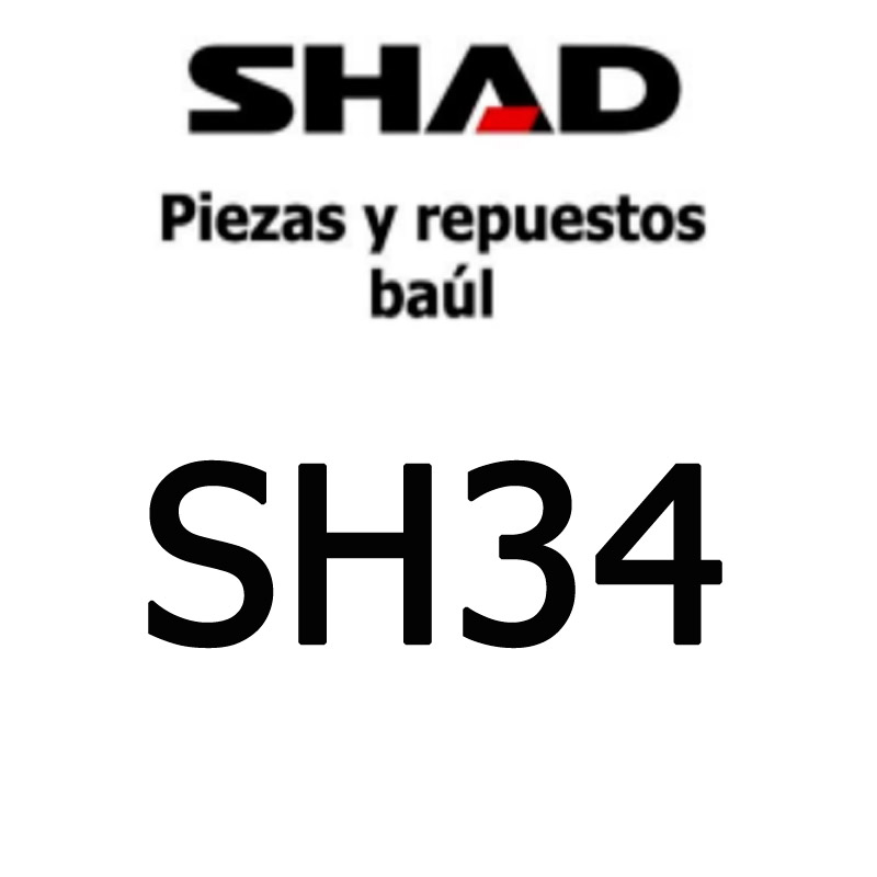 SHAD recambios y despiece maleta top case SH34