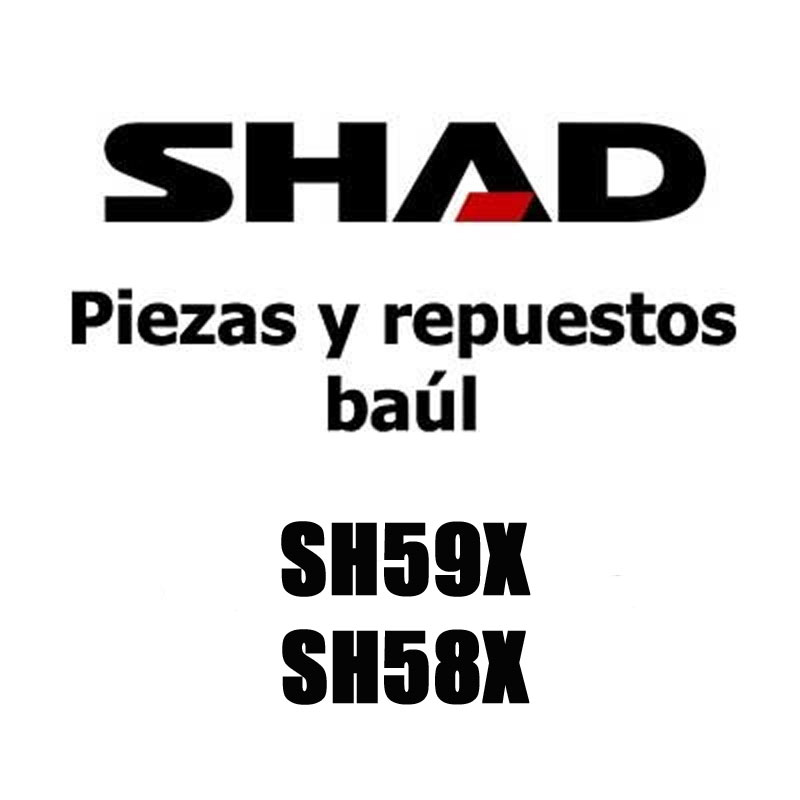 SHAD recambios y despiece maleta top case SH59X-SH58X