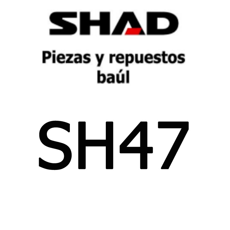 SHAD recambios y despiece maleta top case SH47