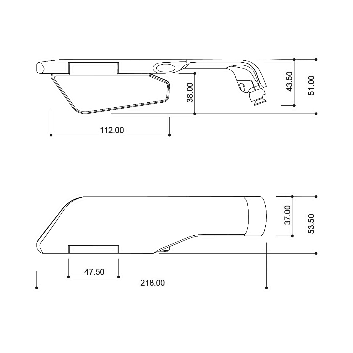 Espejos Barracuda SKIN AIR naked