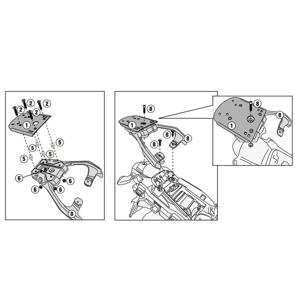 Soporte baul trasero Suzuki VStrom 250 17- Givi