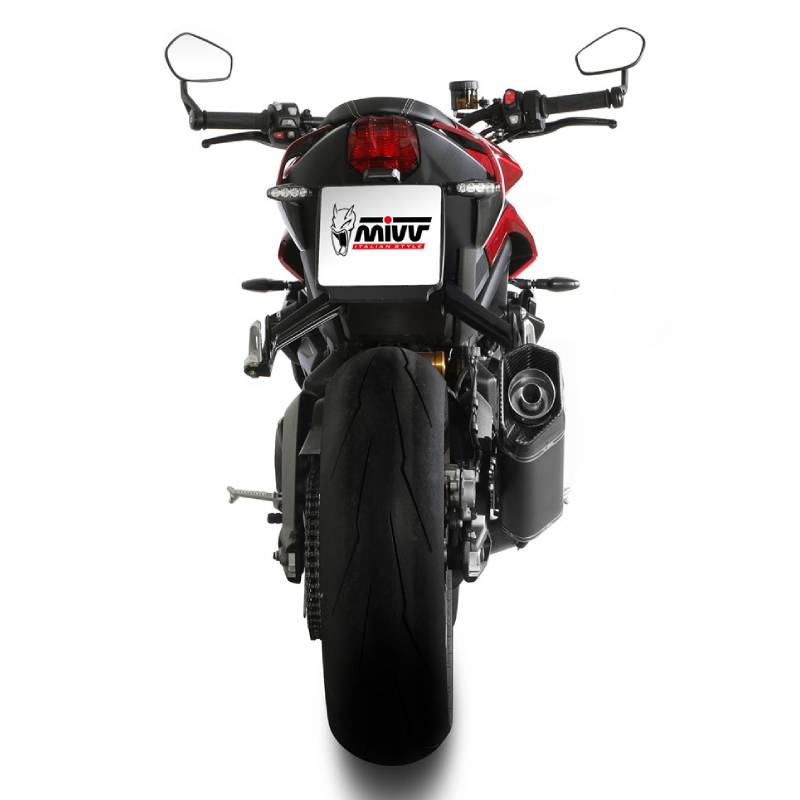 Escape Mivv SR-1 Titanio negro TRIUMPH STREET TRIPLE 765R / RS 2023+