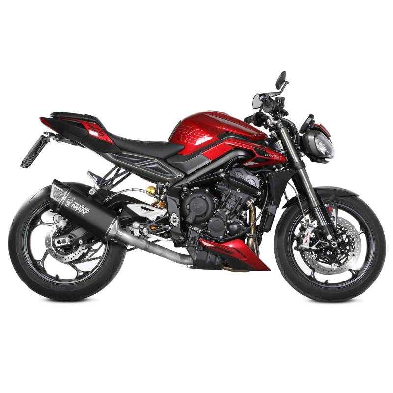 Escape Mivv SR-1 Titanio negro TRIUMPH STREET TRIPLE 765R / RS 2023+