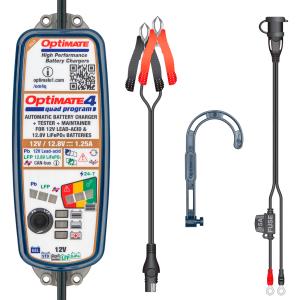 Cargador batería moto Optimate 4 Quad Program