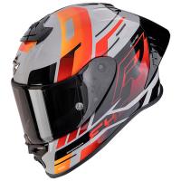 Casco moto Scorpion EXO-R1 EVO II AIR ADRENALINE Gris Rojo Naranja
