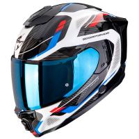 Casco moto Scorpion EXO-1500 AIR SLEEK Blanco Rojo Azul