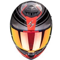 Casco moto Scorpion Exo-GT SP Air ARTEN Negro Rojo