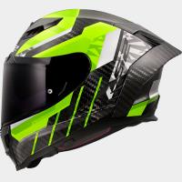 Casco LS2 FF807 Dragon TRAX Negro Amarillo Fluor