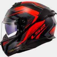 Casco LS2 STREAM II FURY Negro Rojo