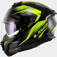 Casco LS2 STREAM II FURY Negro Amarillo Fluor