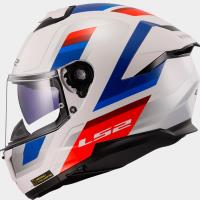 Casco LS2 STREAM II VINTAGE Blanco Azul Rojo