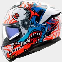 Casco LS2 STREAM II INFERNO Blanco Azul