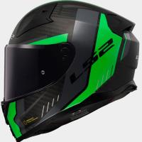 Casco LS2 Vector II Carbon GRID Negro Mate Verde Fluor